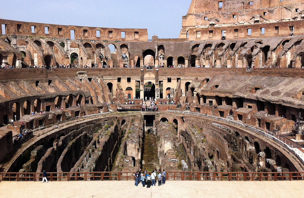 Het Colosseum in Rome, Italië.