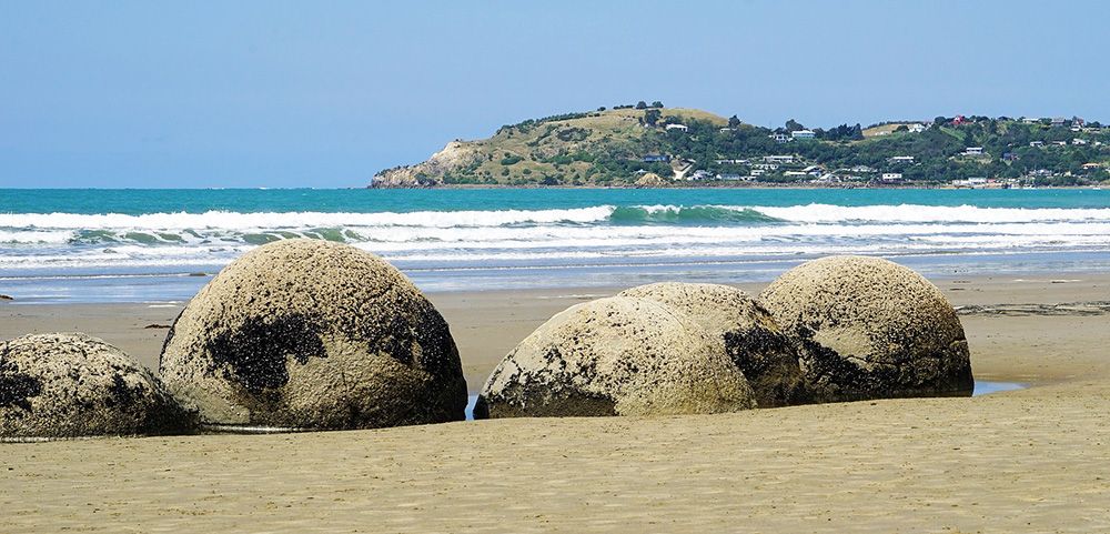 Moeraki Boulders, Zuidereiland van Nieuw-Zeeland