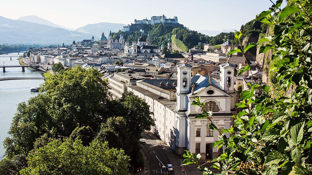 Salzburg in het noorden van Oostenrijk