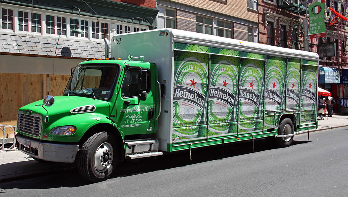 Heineken-truck in NYC