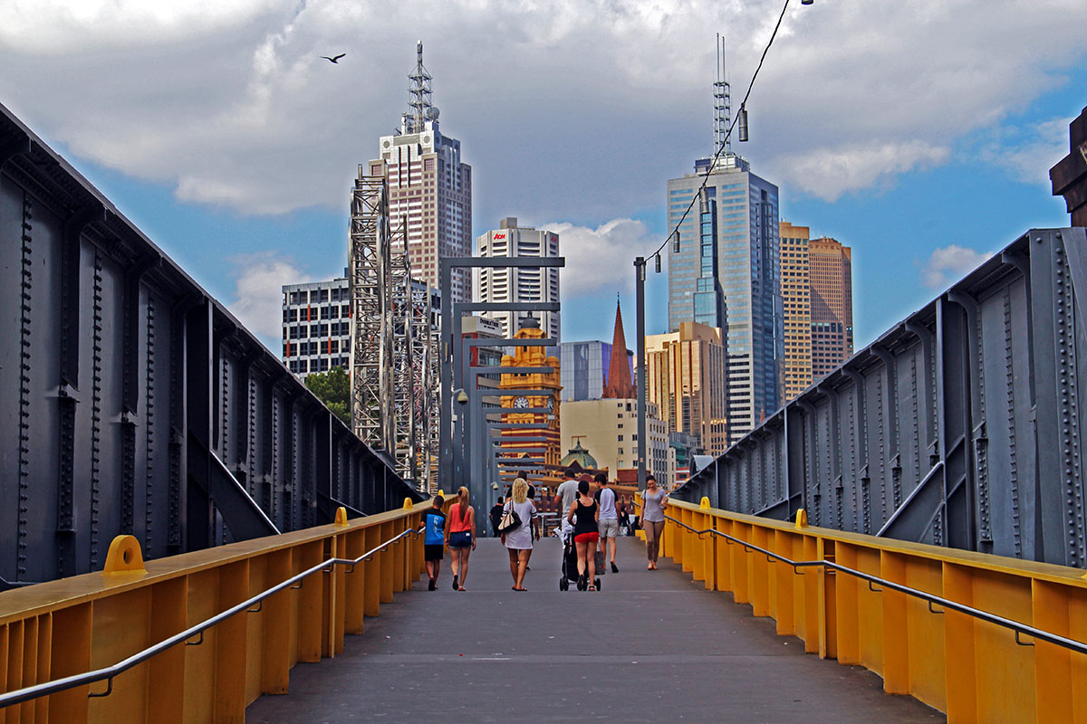 Loopbrug in Melbourne, Australië