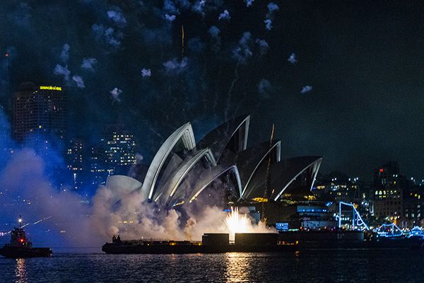 Vuurwerk in Sydney