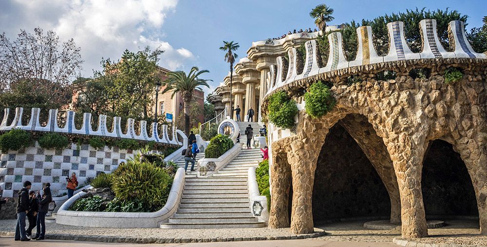 Parc Guëll van Gaudí in Barcelona