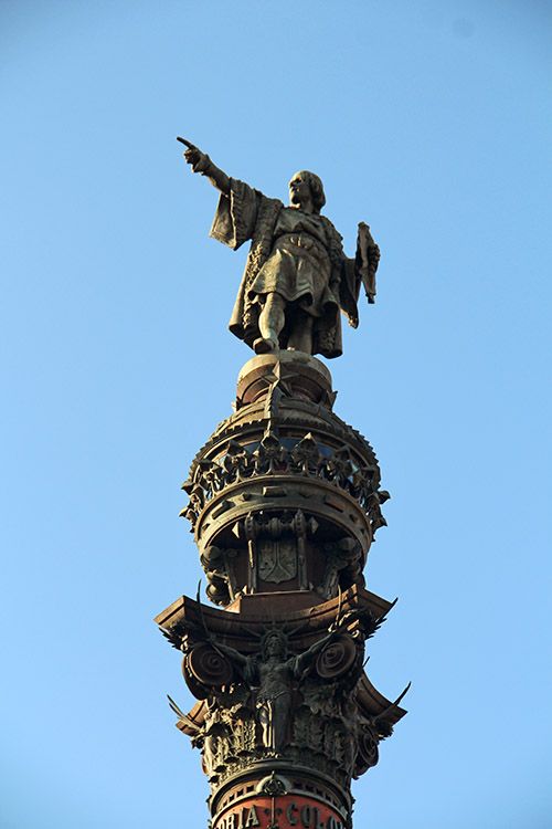 standbeeld van Columbus in Barcelona