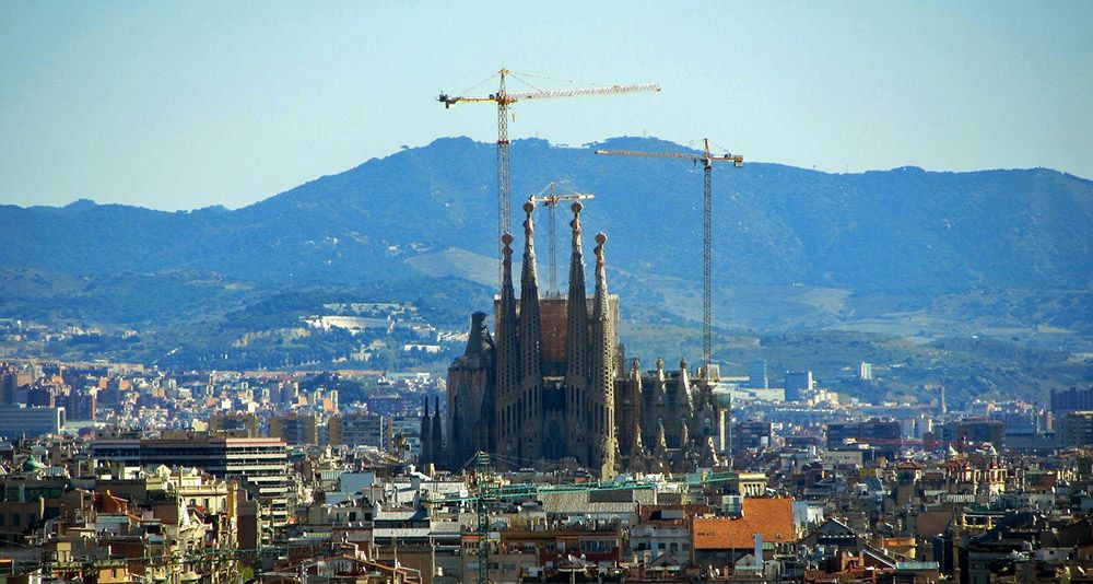 Sagrada Familia in aanbouw - Barcelona