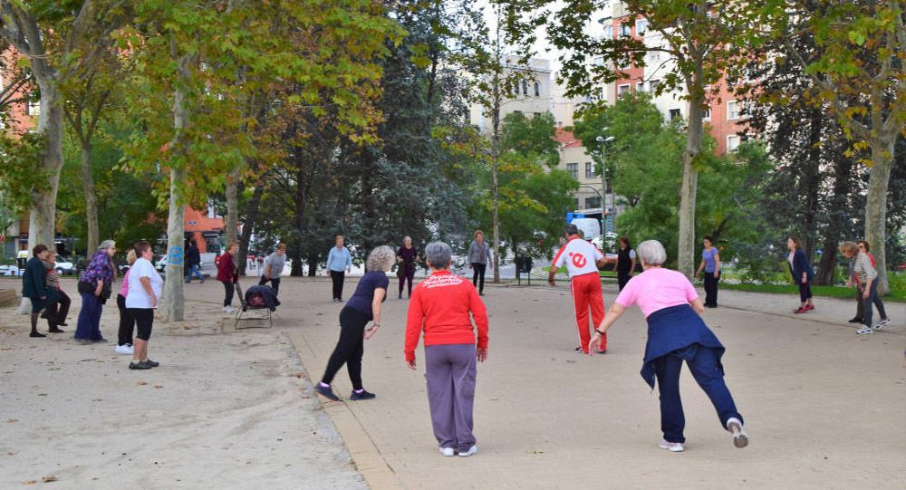 bejaardengym in Spanje