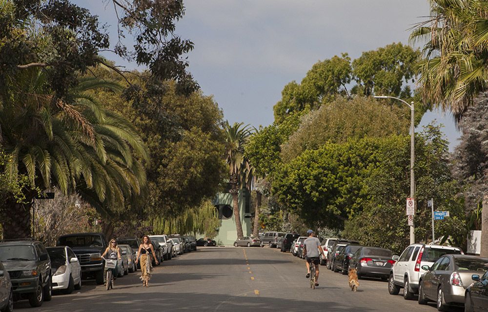 Straatbeeld in Venice in de City of Angels