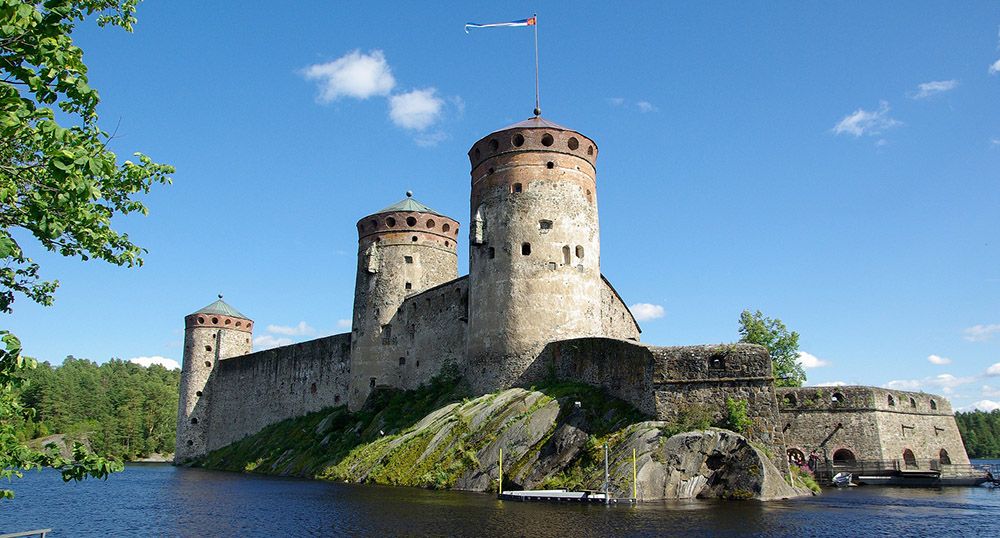 Savonlinna, een oud fort in Finland