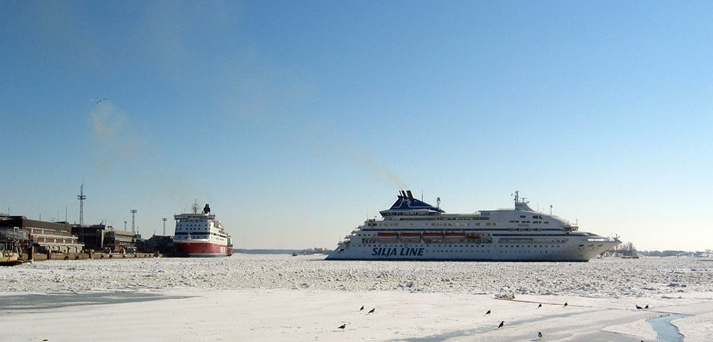 De ijsbrekende ferry's van Finland