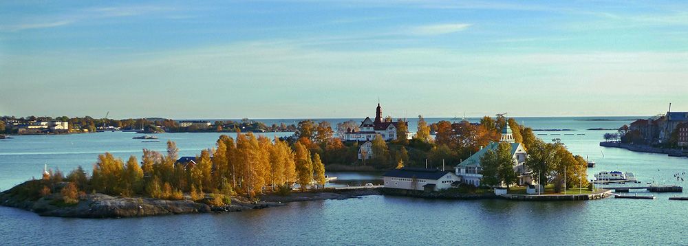 Het eiland Vallisaari in Helsinki