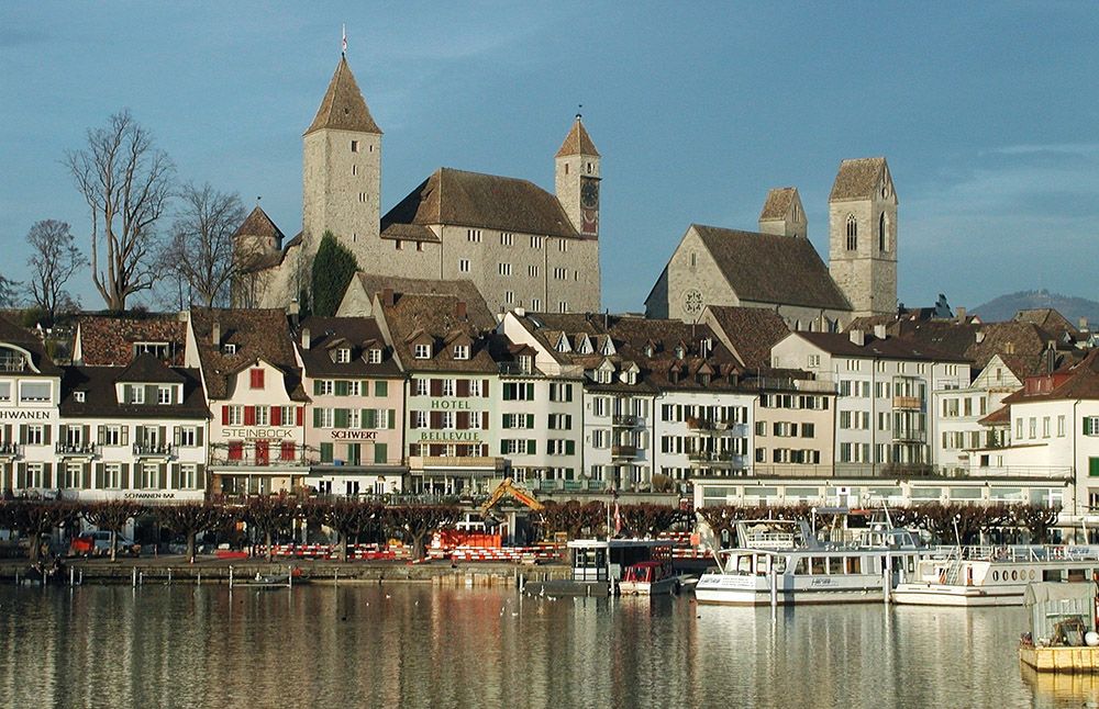 Rapperswil aan het meer van Zürich in Zwitserland
