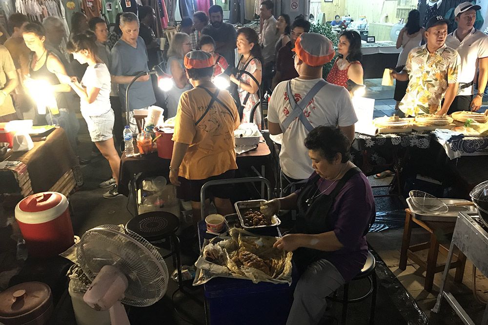 Avondmarkt in Phuket, Thailand