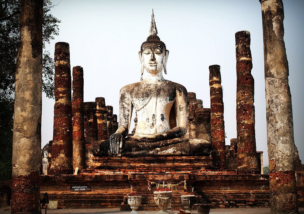 Oud beeld van Boeddha, Phuket
