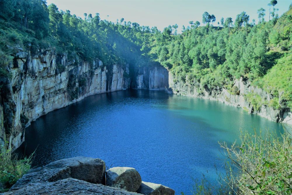 Lac Andraikiba bij Antsirabe, Madagaskar