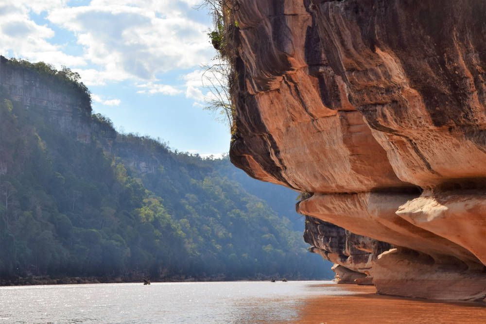 rivier bij Tsingy de Bemaraha, Madagaskar