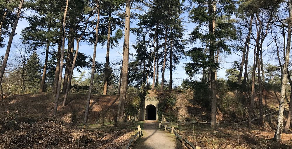 Tunnel naar de vijver van Heidestein