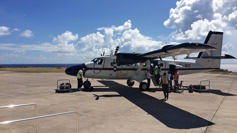 Met de turboprop vanuit Sint Maarten naar Saba