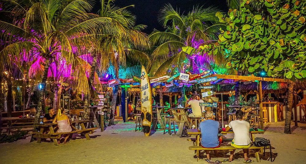 beach bar op Curaçao