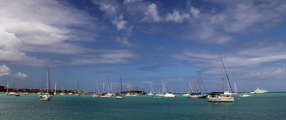 zeiljachten bij Sint Maarten