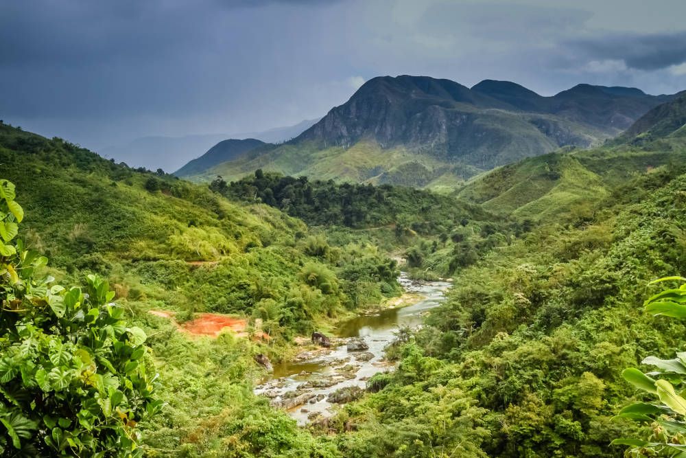 Bergachtig landschap in Madagaskar