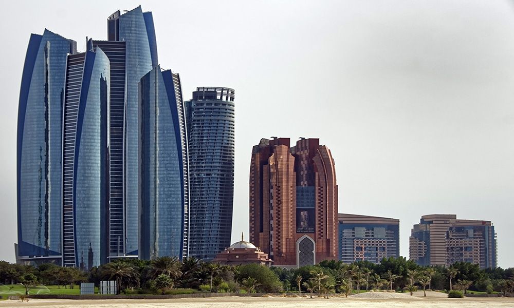 Etihad Towers in Abu Dhabi