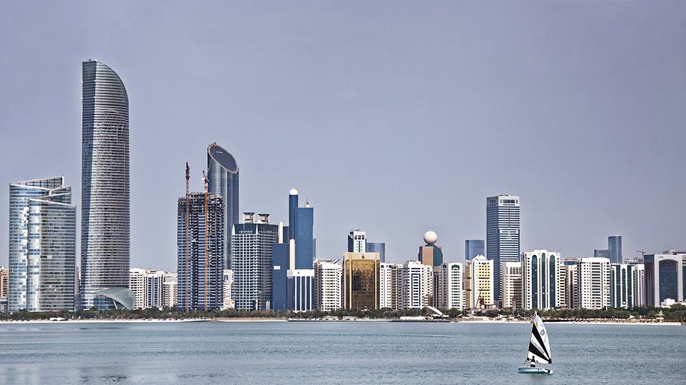 Skyline van Abu Dhabi