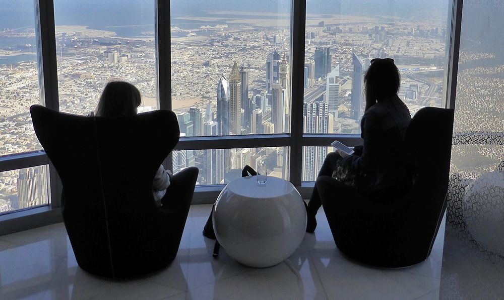 lounge in Burj Khalifa, Dubai