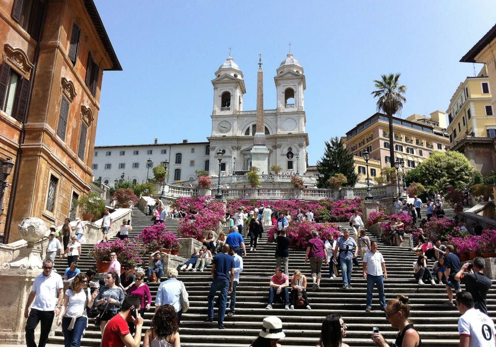 Spaanse trappen in Rome