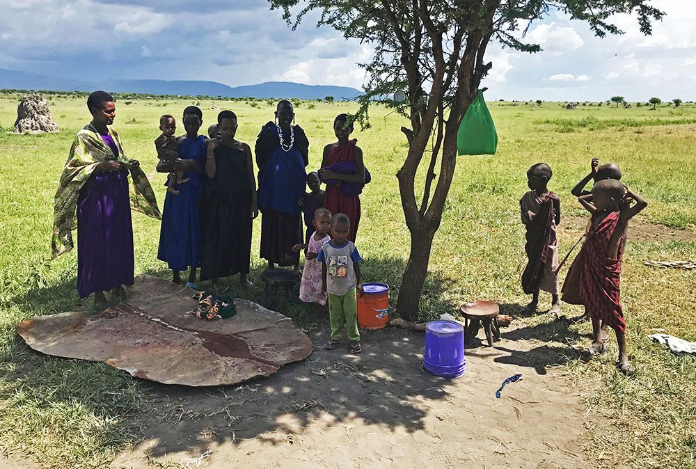 Masai-familie