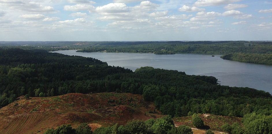 uitzicht vanaf de Himmelbjerget