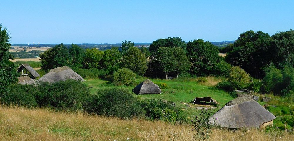 vikingdorp in openluchtmuseum