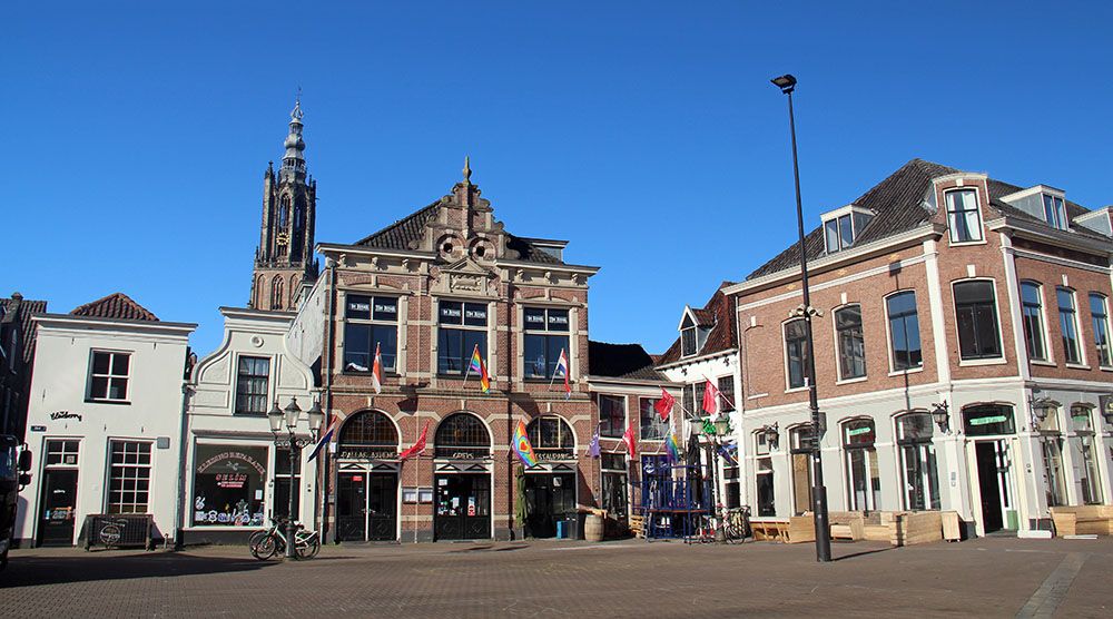 verlaten plein in Amersfoort