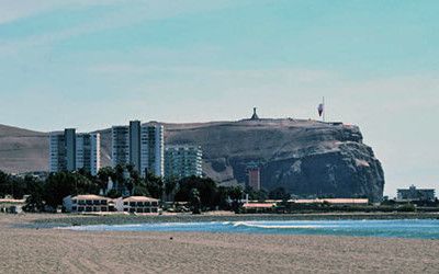 De stranden bij Arica