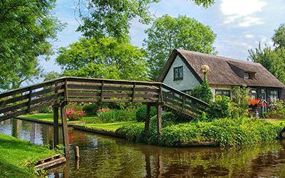 Giethoorn en Nationaal Park de Weerribben-Wieden