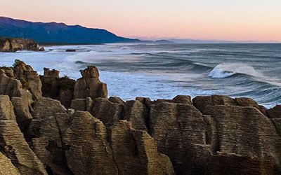 Pancake Rocks en Moeraki Boulders