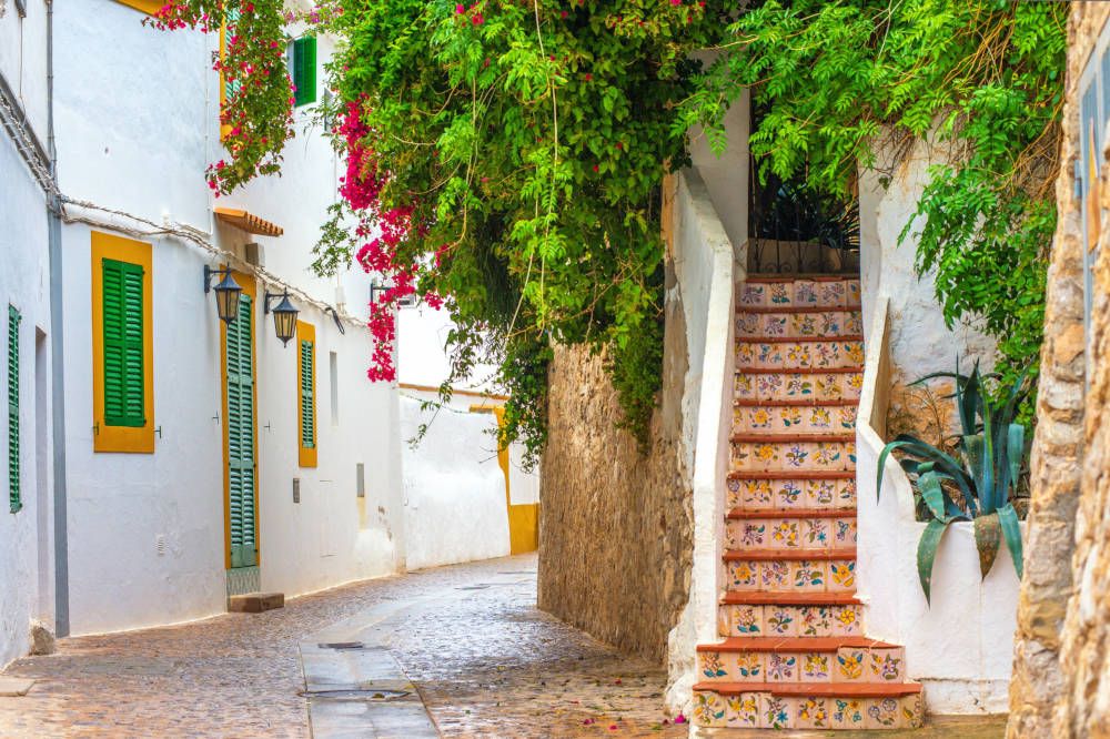 Ibiza Old Town scenery