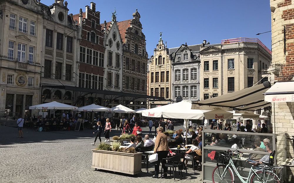 Grote Markt in Leuven, België