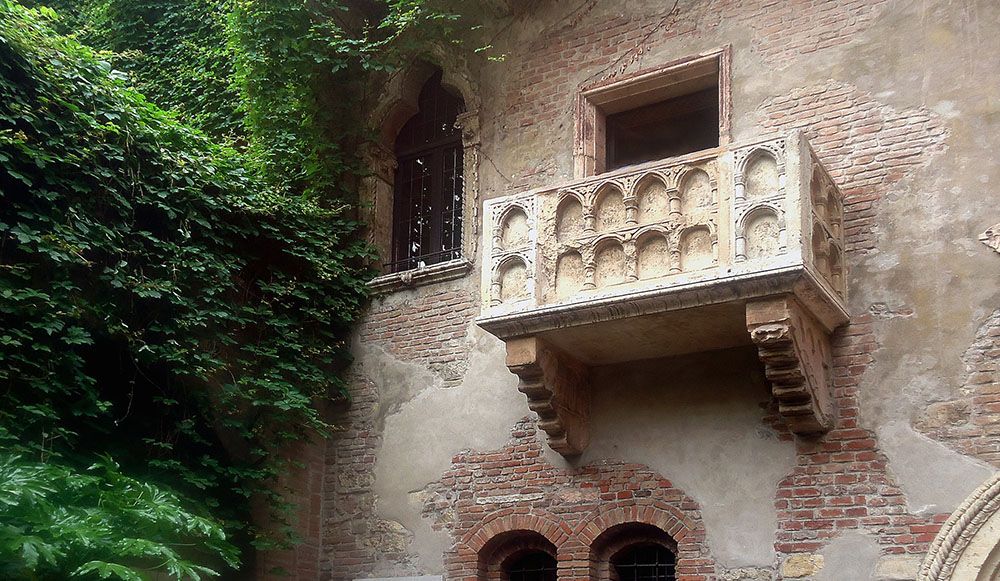 Balkon van Julia, Verona, Italië