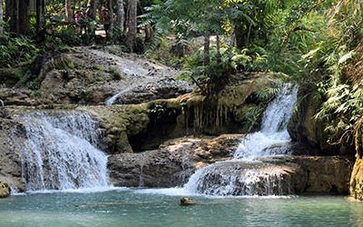 De prachtige watervallen bij Luang Prabang