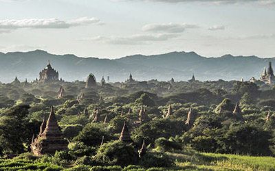 De vele prachtige tempels van Bagan