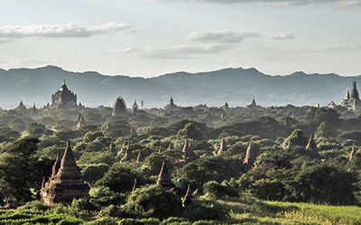 De vele prachtige tempels van Bagan