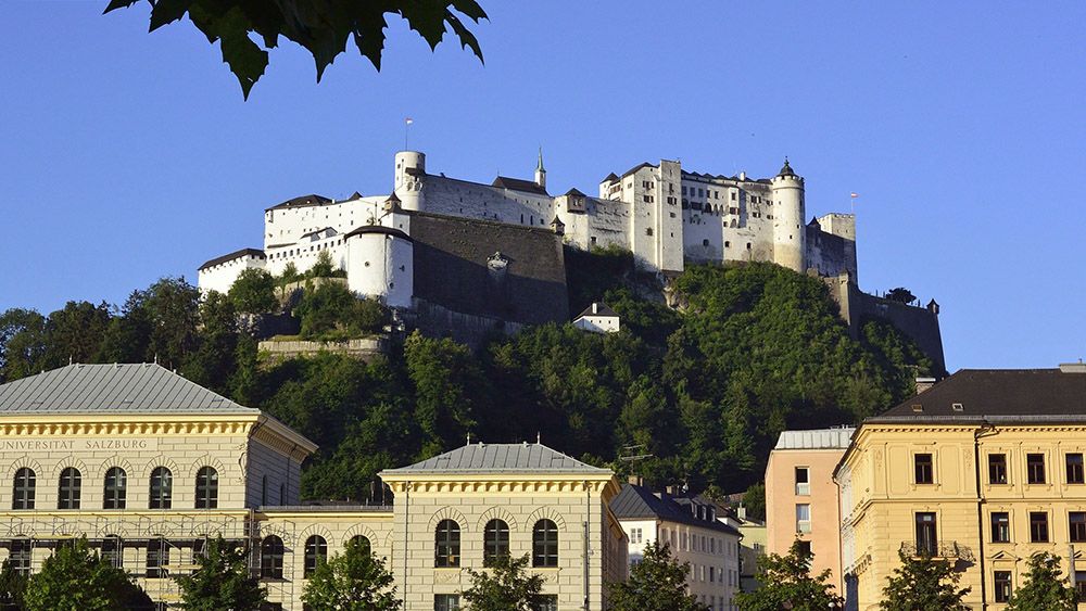 Zicht op Hohensalzburg