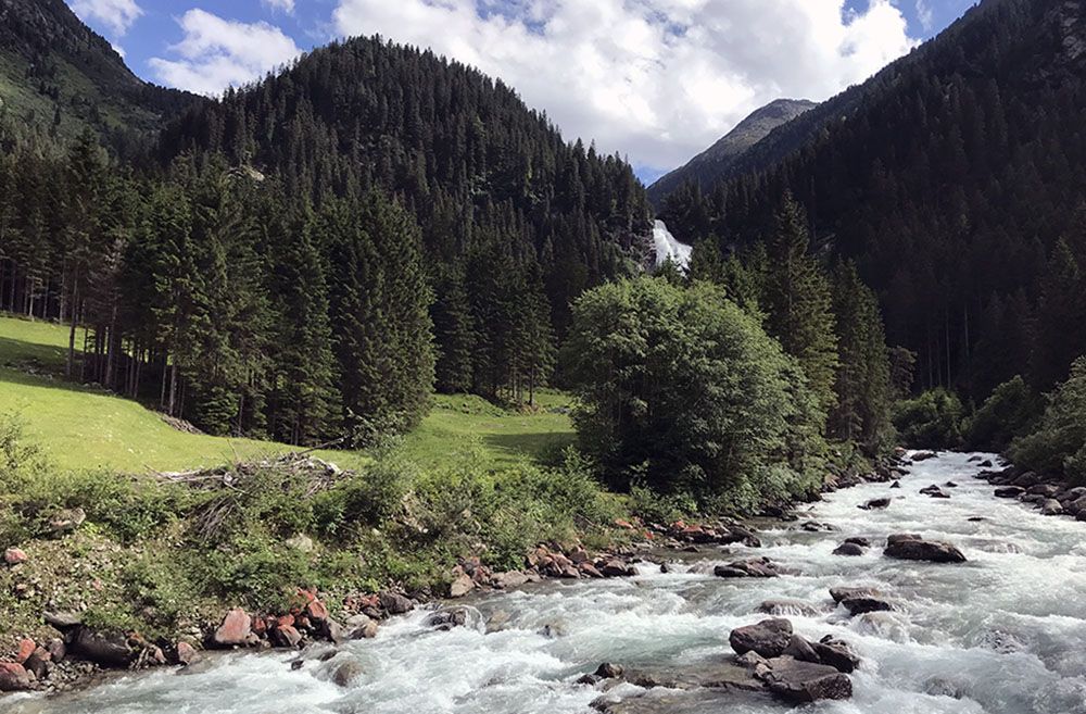 Bij Krimml in Salzburgerland