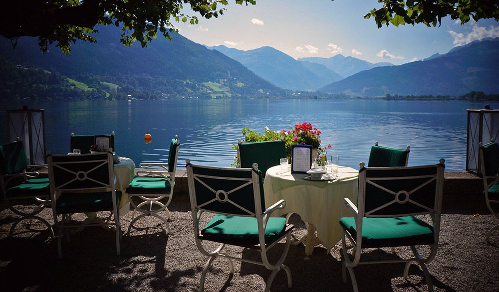 Zeller See bij Zell am See, Oostenrijk