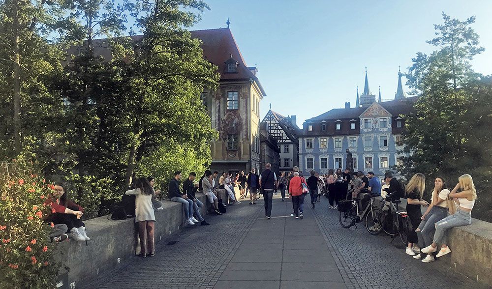 Uitgaande jeugd in Bamberg