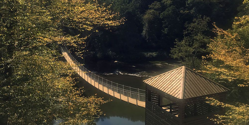 Hangbrug over de Semois