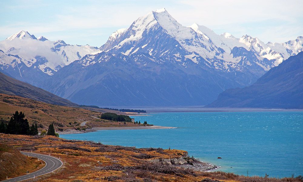 Mount Cook, Zuidereiland, Nieuw-Zeeland