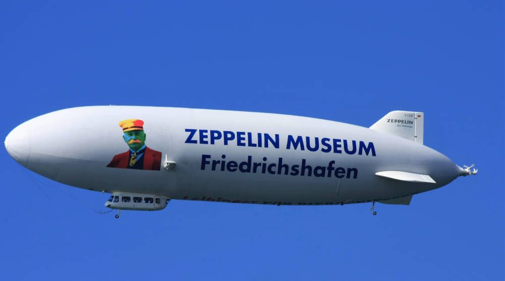 Zeppelin boven Lindau