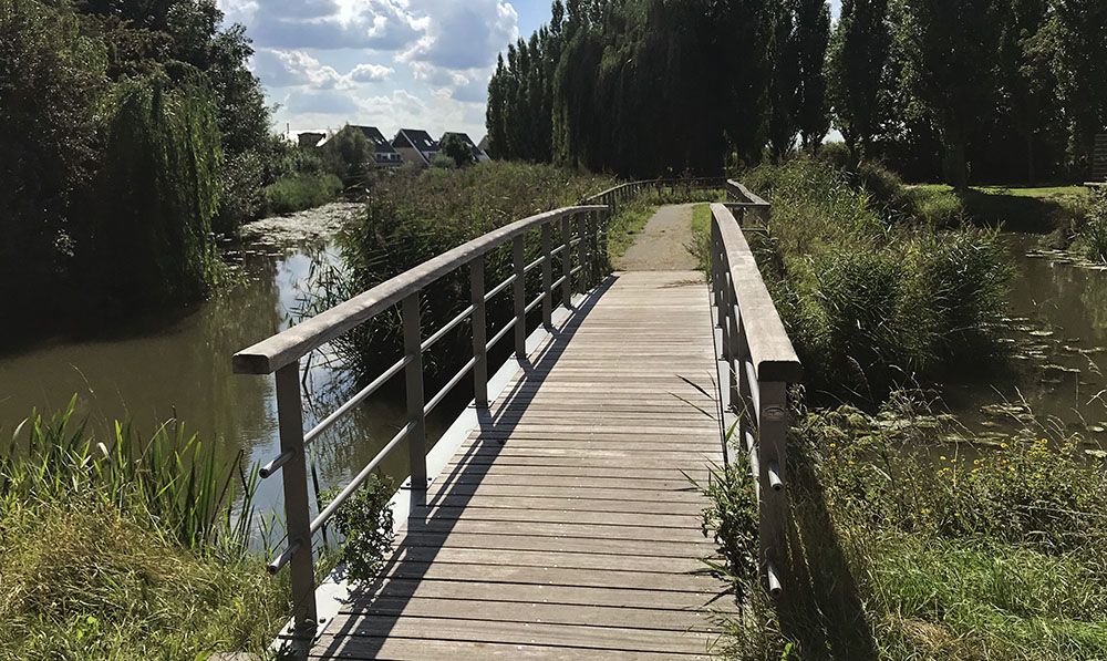 een van vele bruggen in Vleuten