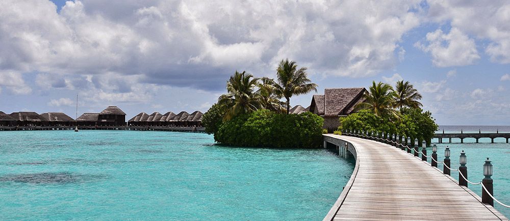 Waterbungalows op de Malediven